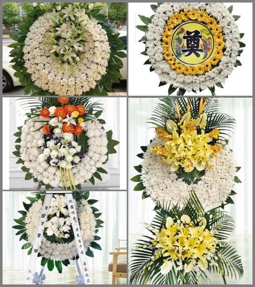 湖南常德武陵区白鹤山乡卸甲洲村花圈速递